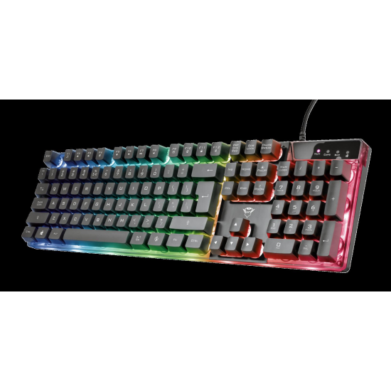 Tastatura Trust GXT 835 Azor, gaming, neagra