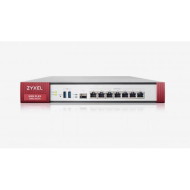 Zyxel USGFLEX200 Security Gateway, 10/100/1000 Mbps RJ-45 ports, 4 x LAN/DMZ 2 x WAN, 1 x SFP,2 x USB 3.0, 1800Mbps, 12V DC, 2.5A max, Rack- mountable, VPN IKEv2, IPSec, SSL, L2TP/IPSec. 1 an licenta USGFLEX200- EU0102F