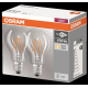 2 Becuri LED Osram Base Classic A, E27, 4W (40W), 470 lm, lumina calda(2700K), cu filament