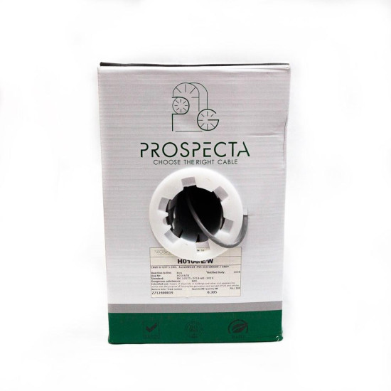 Cablu UTP CAT 5E 4x2xAWG24, cupru 100%, cod: H0106/E/W, pentru retelistica (pana la 100MHz), numar perechi: 4 twisted, diametrul conductorului: 0.51mm, material PVC, culoare gri, diametru exterior 4.7mm,  Conductor Loop Resistance Ohm/km: 178, Mutual Capa