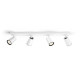 Spot LED Philips myLiving Paisley, 4xGU10, 5.5W, IP20, Metal, Alb Spot LED Philips myLiving Paisley, 4xGU10, 5.5W, IP20, Metal, Alb