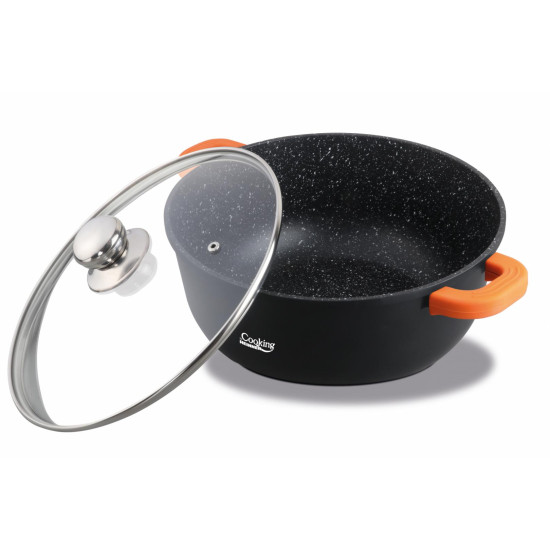 CRATITA ALUMINIU TURNAT+CAPAC,16x7.5 CM, 1.2 L, DARK LINE,COOKING BY HEINNER CRATITA ALUMINIU TURNAT+CAPAC,16x7.5 CM, 1.2 L, DARK LINE,COOKING BY HEINNER