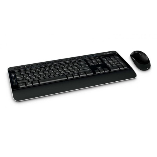 Kit tastatura + mouse Microsoft 3050, Wireless, negru