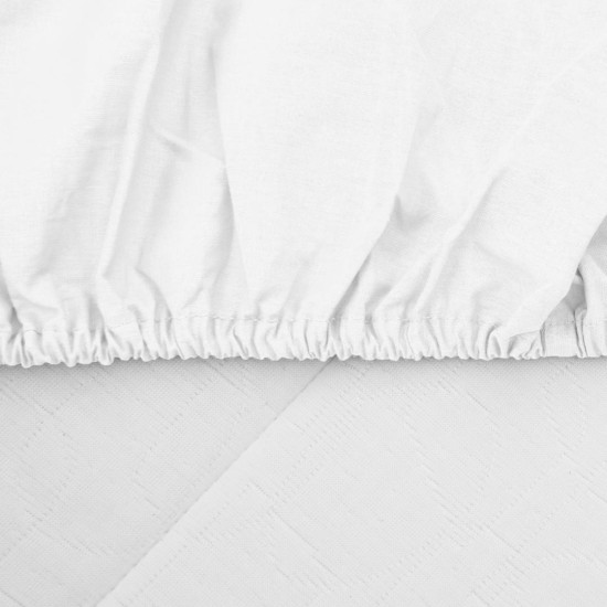 CEARCEAF PAT CU ELASTIC 140X200 CM ALB CEARCEAF PAT CU ELASTIC 140X200 CM ALB