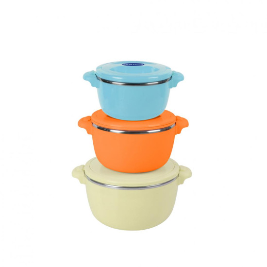 SET 3 CASEROLE TERMICE 2+4+6L,BELLY BEIGE, ART OF DINING BY HEINNER SET 3 CASEROLE TERMICE 2+4+6L,BELLY BEIGE, ART OF DINING BY HEINNER