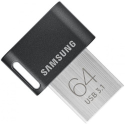 Memorie USB Flash Drive Samsung 64GB Fit Plus Micro, USB 3.1 Gen1, negru