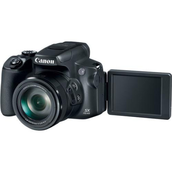 Camera foto Canon PowerShot SX70 HS Black, 20.3 MP, senzor CMOS 1/2.3, 65x zoom optic, 3.0