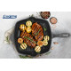 TIGAIE GRILL FONTA EMAILATA  26.5 X 4.5 CM, MARBLE GREY, COOKING BY HEINNER