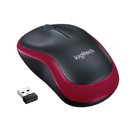 Mouse Logitech M185 WS 1000 DPI, rosu