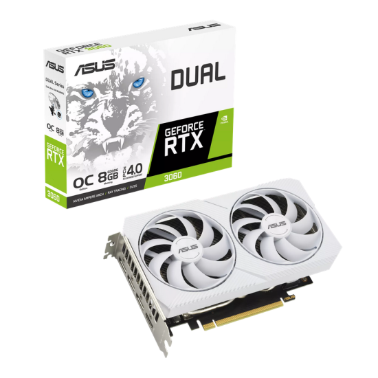 Placa video Asus nVidia GeForce DUAL RTX 3060 8G OC White Edition Placa video Asus nVidia GeForce DUAL RTX 3060 8G OC White Edition