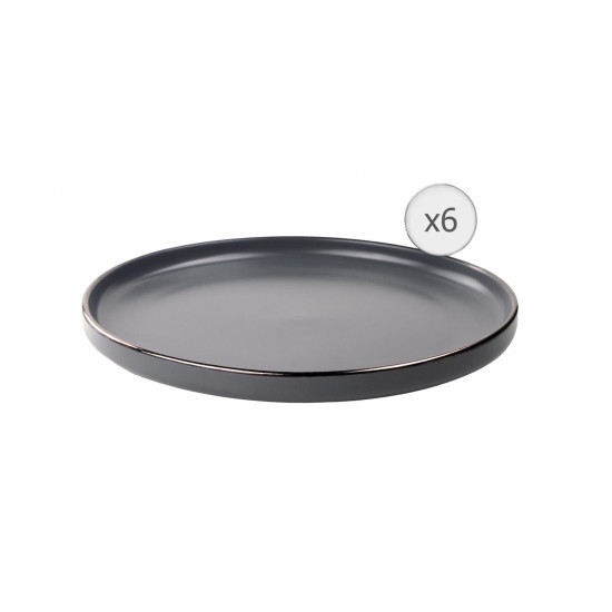 SET 6 FARFURII INTINSE, CERAMICA 27 CM, CALYPSO, ART OF DINING BY HEINNER SET 6 FARFURII INTINSE, CERAMICA 27 CM, CALYPSO, ART OF DINING BY HEINNER