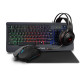 Kit Gaming Serioux Kayel 4 in 1, Tastatura de gaming, 104 taste, 19 taste Anti-ghosting , design slim, iluminare rainbow, structura metalica gri, taste negre + design cu palm rest, cablu USB 1.5M PVC, plug and play; Mouse gaming, senzor Sunplus 199, 800-6 Kit Gaming Serioux Kayel 4 in 1, Tastatura de gaming, 104 taste, 19 taste Anti-ghosting , design slim, iluminare rainbow, structura metalica gri, taste negre + design cu palm rest, cablu USB 1.5M PVC, plug and play; Mouse gaming, senzor Sunplus 199, 800-6