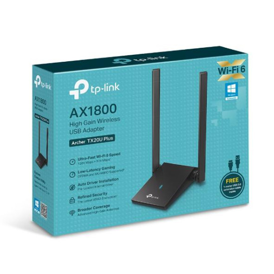 TP-LINK TX20U AX1800 USB WI-FI ADAPTER TP-LINK TX20U AX1800 USB WI-FI ADAPTER