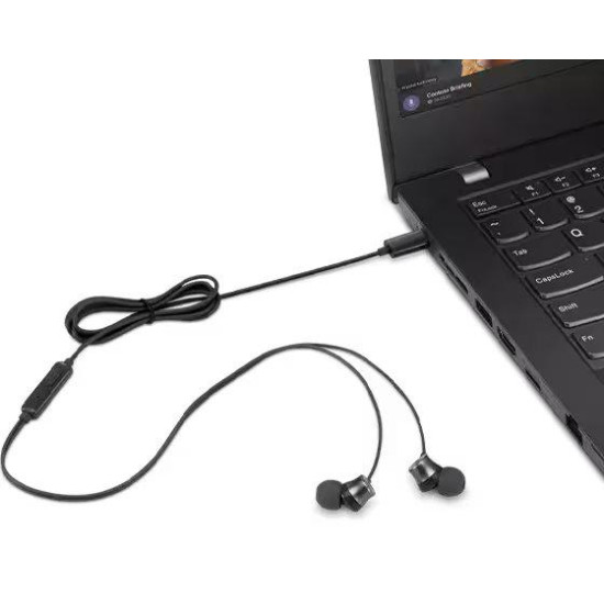 Lenovo USB-C Wired In-Ear Headphones Lenovo USB-C Wired In-Ear Headphones