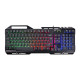 Kit Gaming Serioux Tobis 3 in 1, Tastatura de gaming, 104 taste, 7 taste Anti-ghosting, design slim, iluminare rainbow, structura metalica + taste negre, suport telefon, cablu USB 1.5M PVC, plug and play; Mouse gaming, senzor Sunplus 192, 1000-6400 DPI, s