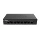 D-Link Switch DGS-108GL, 8 porturi Gigabit, Capacity 16Gbps, desktop, faramanagement, metal, negru, fara ventilator, D-link Green Technology.