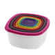SET 7 CASEROLE PATRATE CU CAPACE,PLASTIC, VANORA HOME SET 7 CASEROLE PATRATE CU CAPACE,PLASTIC, VANORA HOME