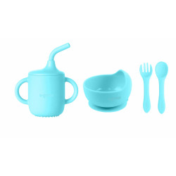 Set 4 piese din silicon,blue