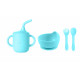 Set 4 piese din silicon,blue Set 4 piese din silicon,blue