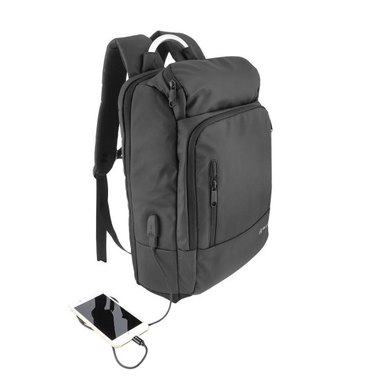 Rucsac laptop Tellur Business L, cu port USB, 17.3