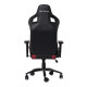 Scaun gaming X by Serioux, Theon, ajustabil, piele sintetica, piston pe gaz, manere reglabile, baza stea cu 5 picioare, greutate maxima admisa 150Kg, perne detasabile, negru/burgundy